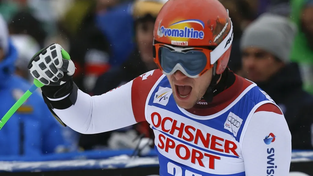 Slavící Švýcar Patrick Küng