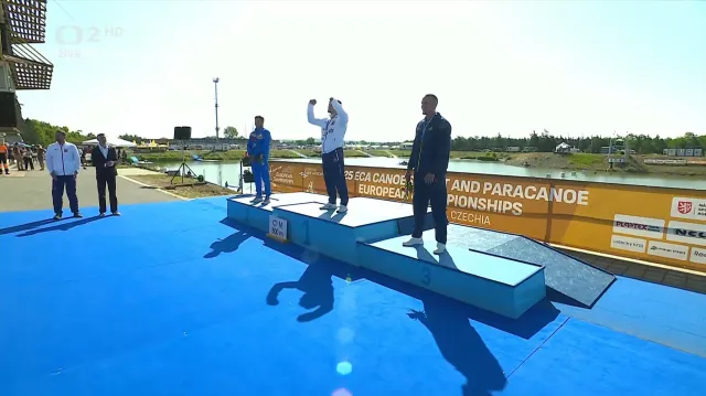 Medailový ceremoniál se zlatým Martinem Fuksou