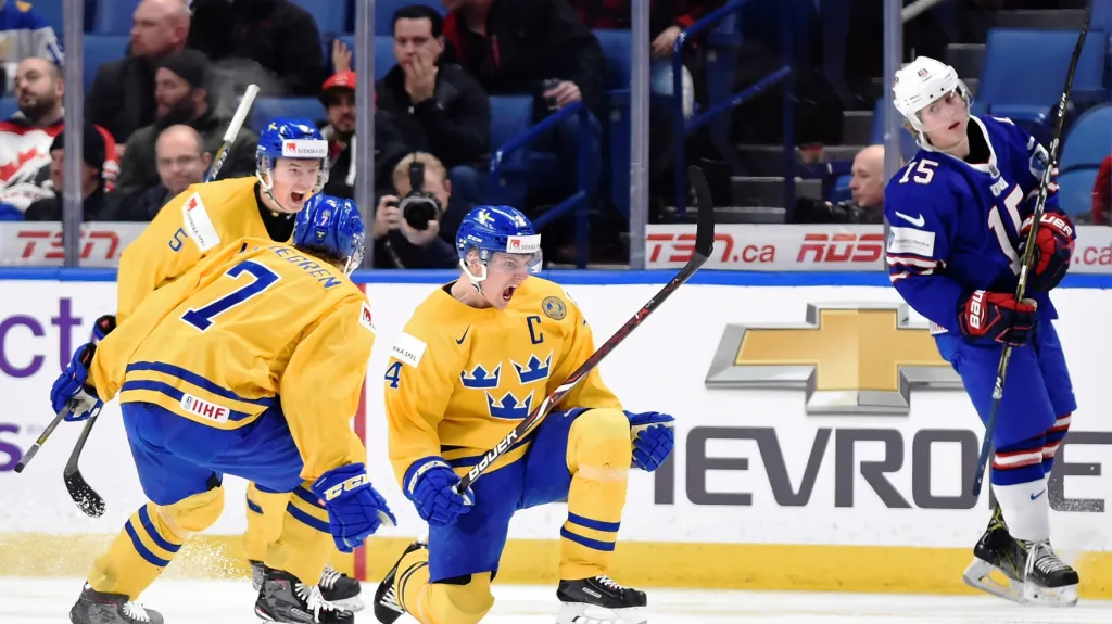 Utkání Švédsko "20" - USA "20"