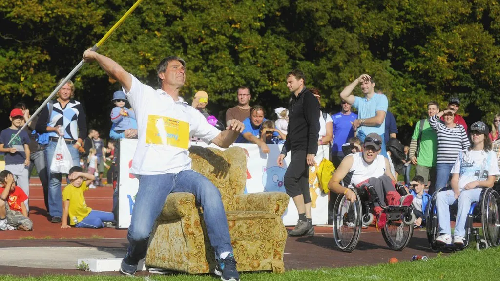 Jan Železný na exhibici v Kladně