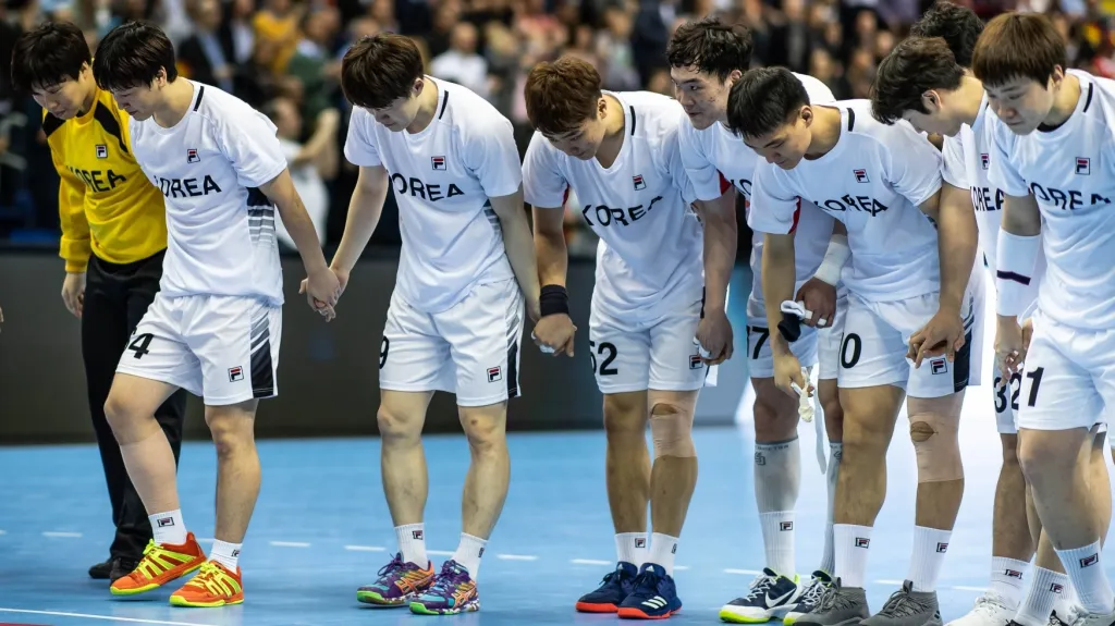 Korejští házenkáři na MS v Německu