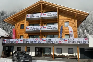 Ubytování českých biatlonistů v Anterselvě