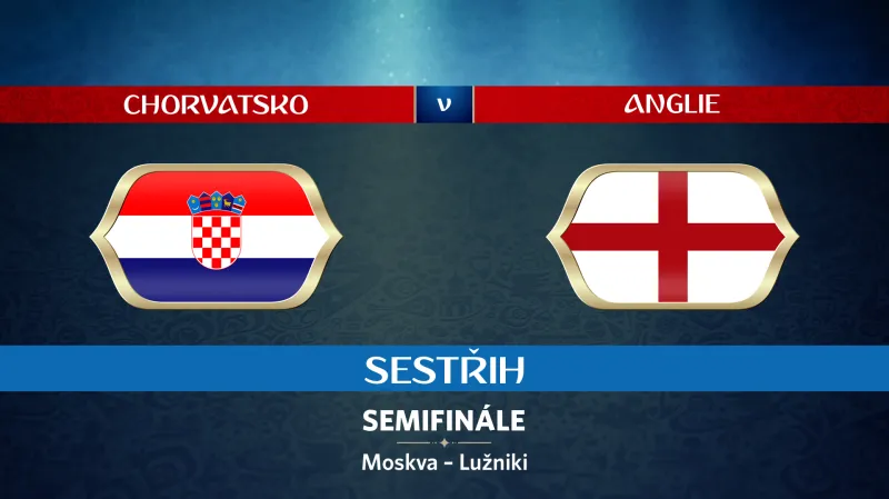 Sestřih utkání Chorvatsko - Anglie
