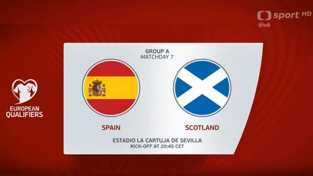 Sestřih utkání Španělsko – Skotsko