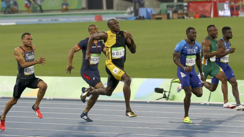 Olympijské finále běhu na 100 metrů