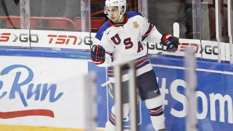 Gól v utkání Česko - USA: Schmaltz - 0:1 (6. min.)