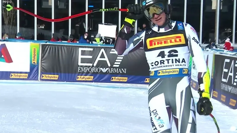 Jízda Jana Zabystřana na MS v super-G