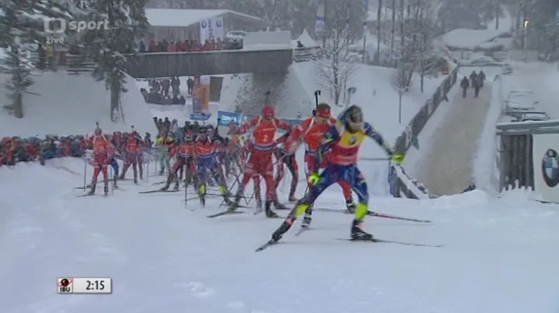 Sestřih závodu SP mužů v Ruhpoldingu v hromadném startu