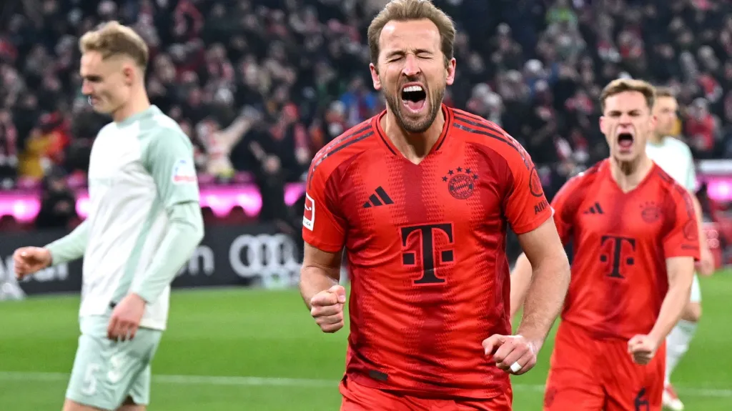 Harry Kane se raduje z branky