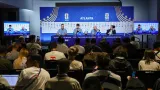 Tisková konference fotbalové reprezentace před zápasem s JAR