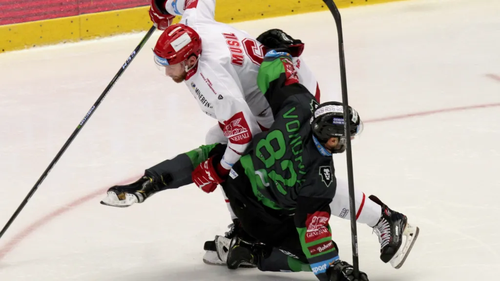 Souboj Davida Musila z Třince s Michalem Vondrkou z Mladé Boleslavi