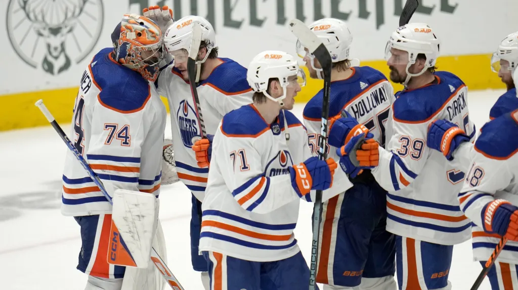 Radost hráčů Edmontonu