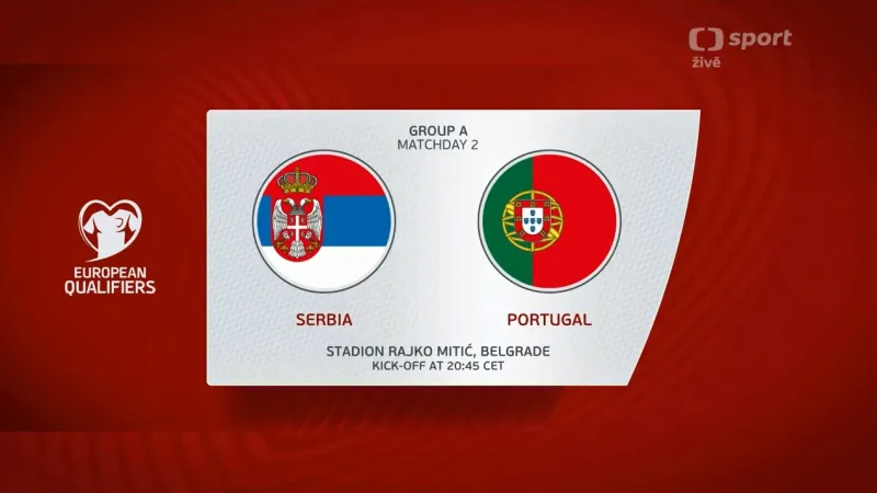Sestřih utkání Srbsko – Portugalsko