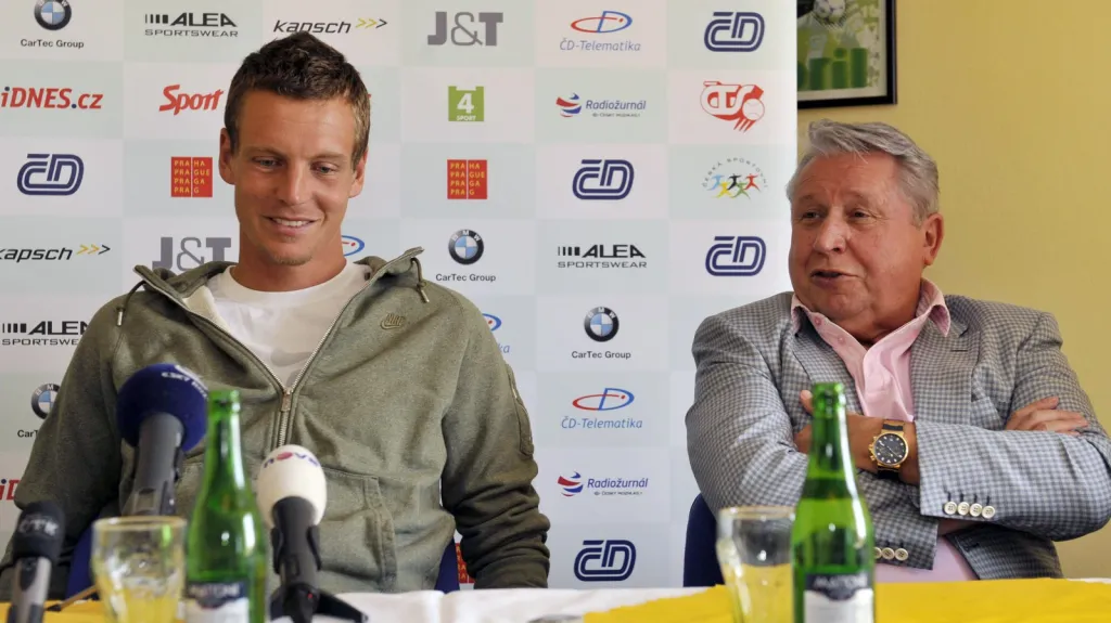 Tomáš Berdych s Miroslavem Černoškem