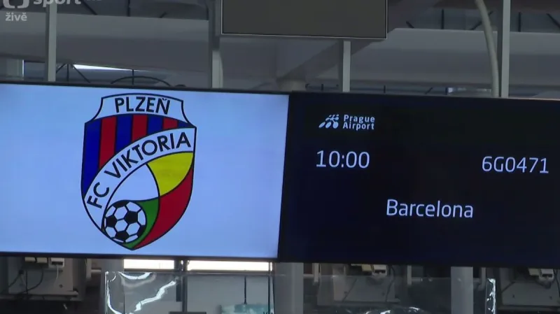Fotbalisté Plzně odletěli do Barcelony k úvodnímu zápasu LM