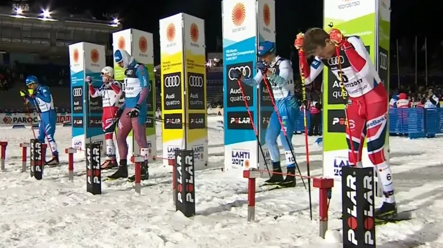 Finále sprintu lyžařů na MS v Lahti