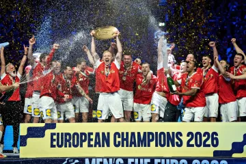 Dánští házenkáři slaví titul mistrů Evropy