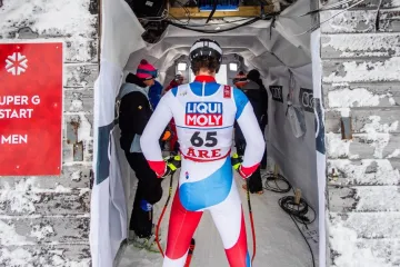 Švýcarský lyžař Sandro Simonet