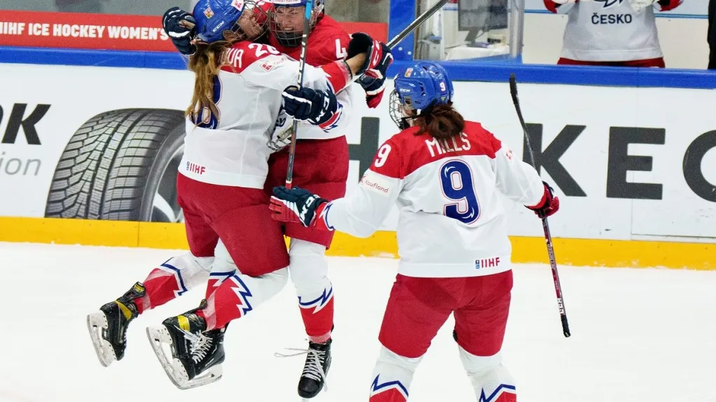 Radost českých hokejistek