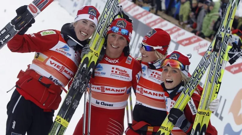 Vítězná norská štafeta