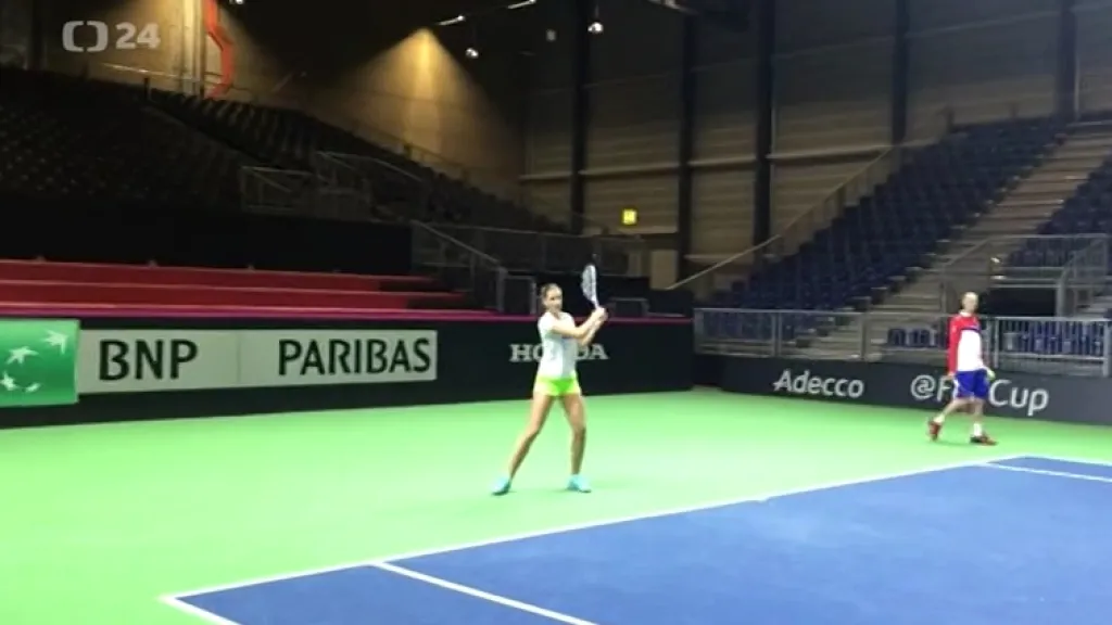 České tenistky si ve Švýcarsku vyzkoušely kurt