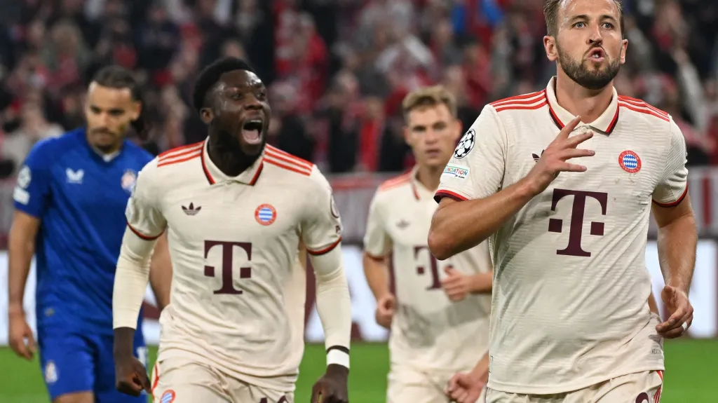 Harry Kane se raduje z branky