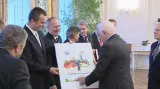 Pořadatele MS v biatlonu a alpském lyžování přijal prezident