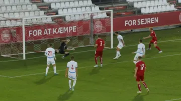 Gól v utkání Dánsko 21 – Česko 21: Kristensen – 4:0 (61. min.)