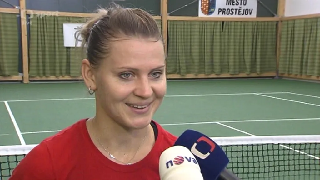 Lucie Šafářová po návratu k tréninku