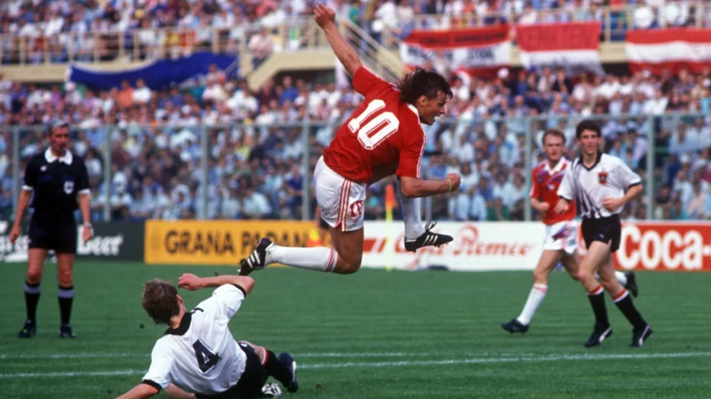 Tomáš Skuhravý na šampionátu 1990 v Itálii