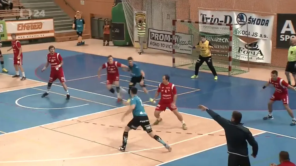 Sestřih 2. čtvrtfinále házené: Plzeň - Jičín