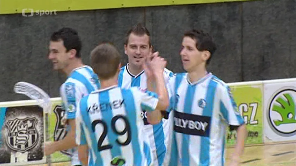 Radost florbalistů Mladé Boleslavi