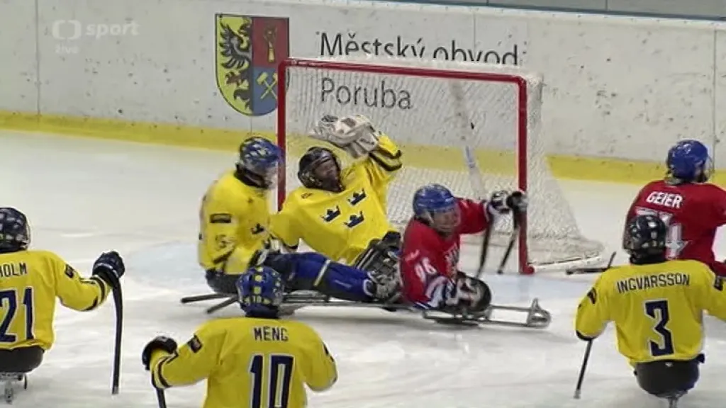 Čeští sledgehokejoví reprezentanti jasně porazili Švédy