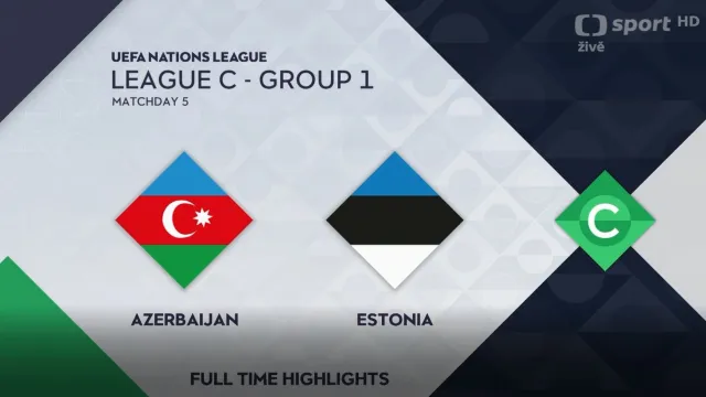 Sestřih utkání Ázerbájdžán – Estonsko