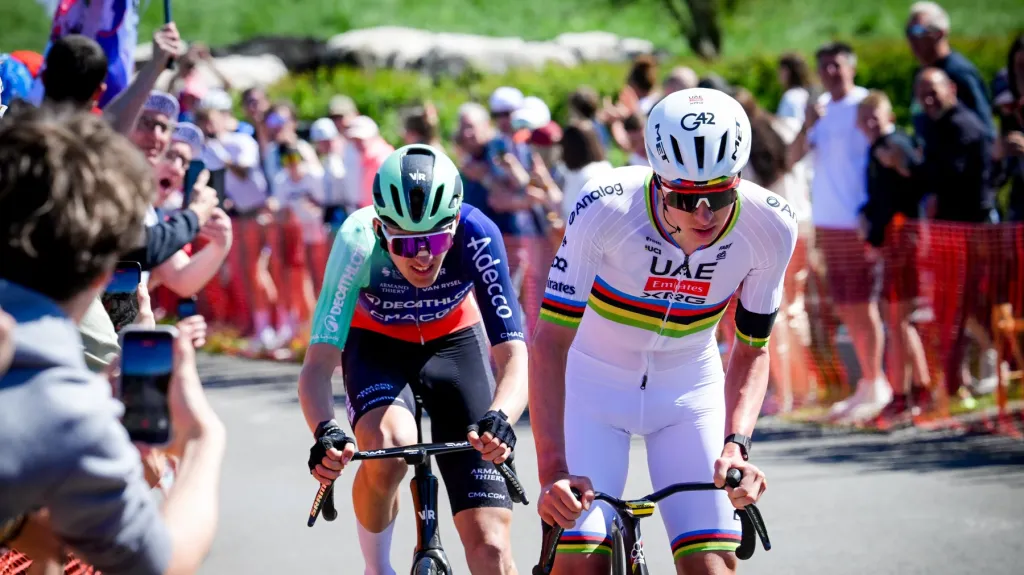 Tadej Pogačar a Paul Seixas