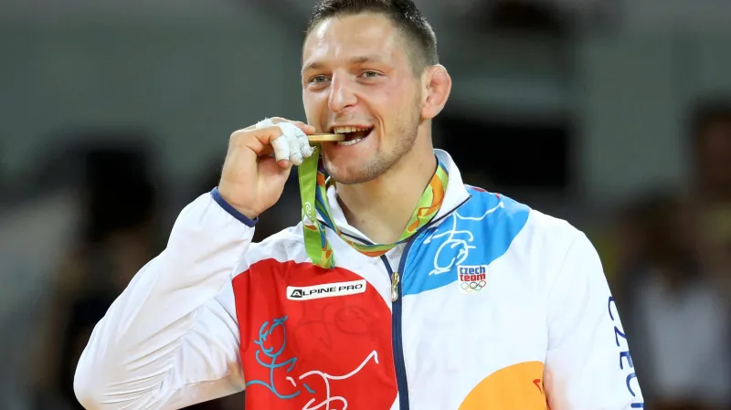 Judista Lukáš Krpálek se zlatou medailí z OH v Riu de Janeiro