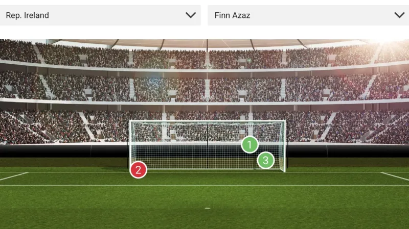 Penaltová historie Finna Azaze