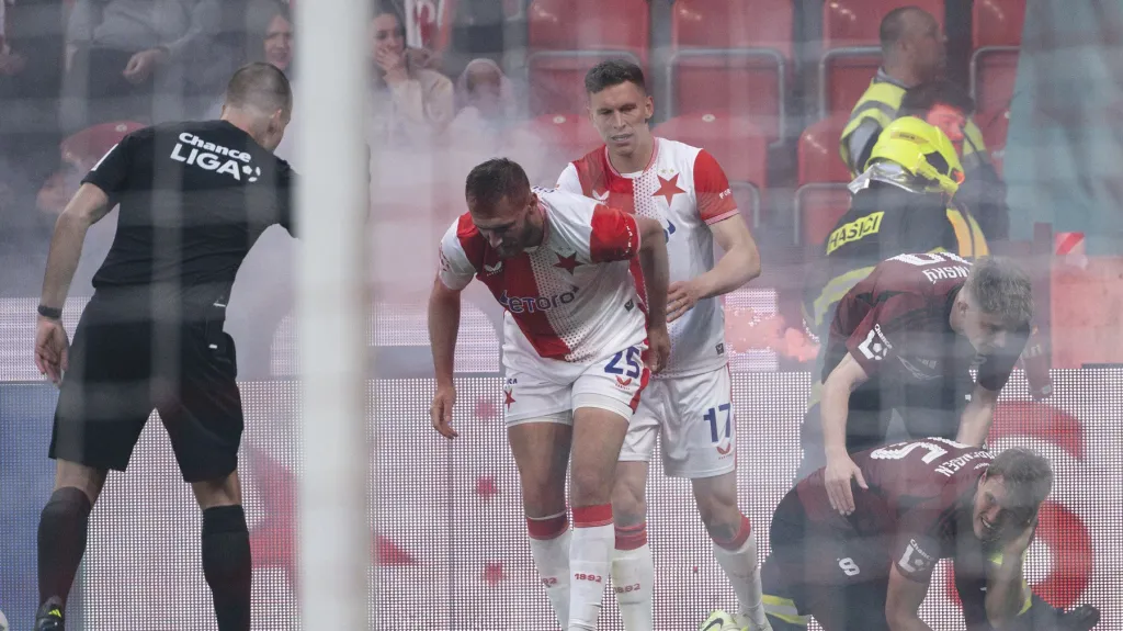 Tomáš Chorý byl proti Spartě vyloučen