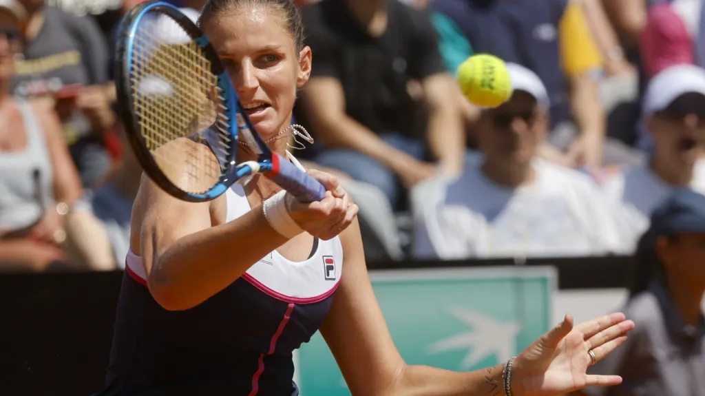 Karolína Plíšková na turnaji v Římě