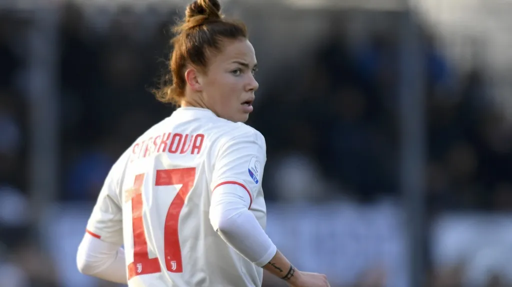 Andrea Stašková v dresu Juventusu