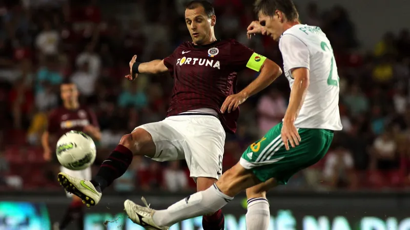 Matějovský v zápase loňského předkola LM proti FC Vaslui