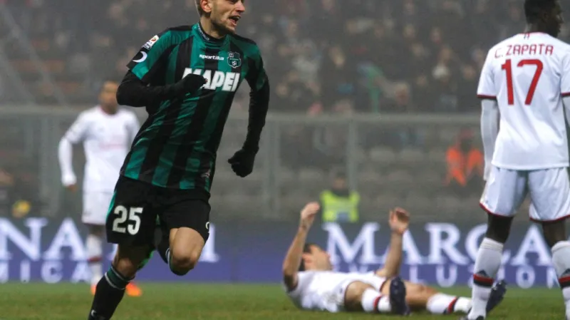 Domenico Berardi ze Sassuola dal AC Milán čtyři góly