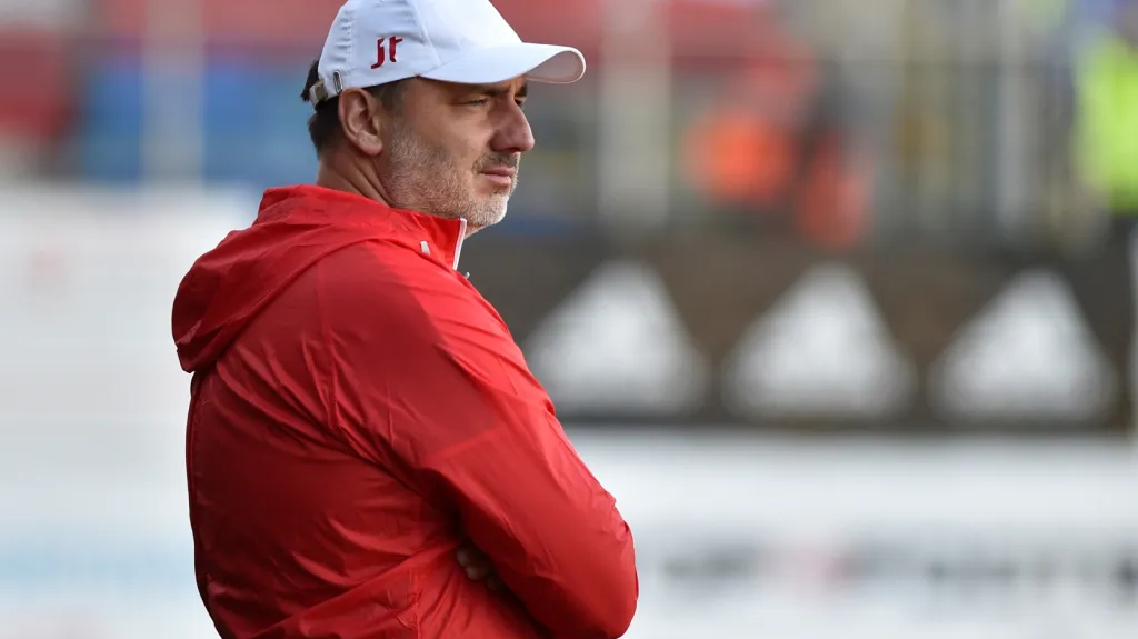 Trenér Slavie Jindřich Trpišovský