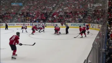 Gól v utkání Kanada - Česko: Burns - 2:0 (18. min.)