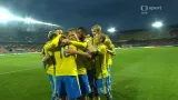 Gól v utkání Dánsko - Švédsko: Guidetti - 0:1 (23. min.)