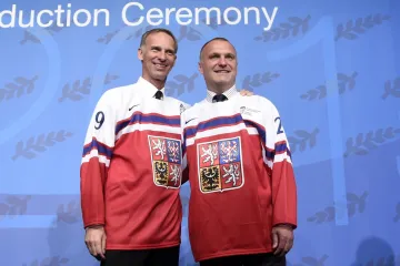 Dominik Hašek a Robert Reichel