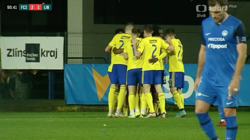 Sestřih utkání Zlín – Liberec