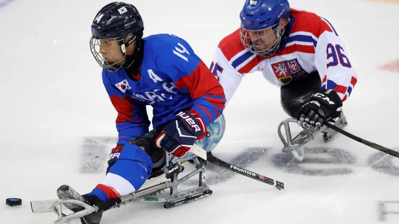 Sestřih utkání sledge hokejistů Česko - Korea