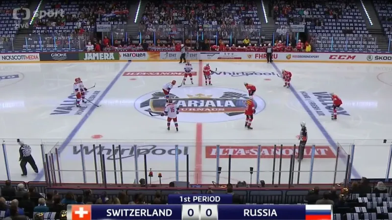 Sestřih utkání Turnaje Karjaly Švýcarsko - Rusko