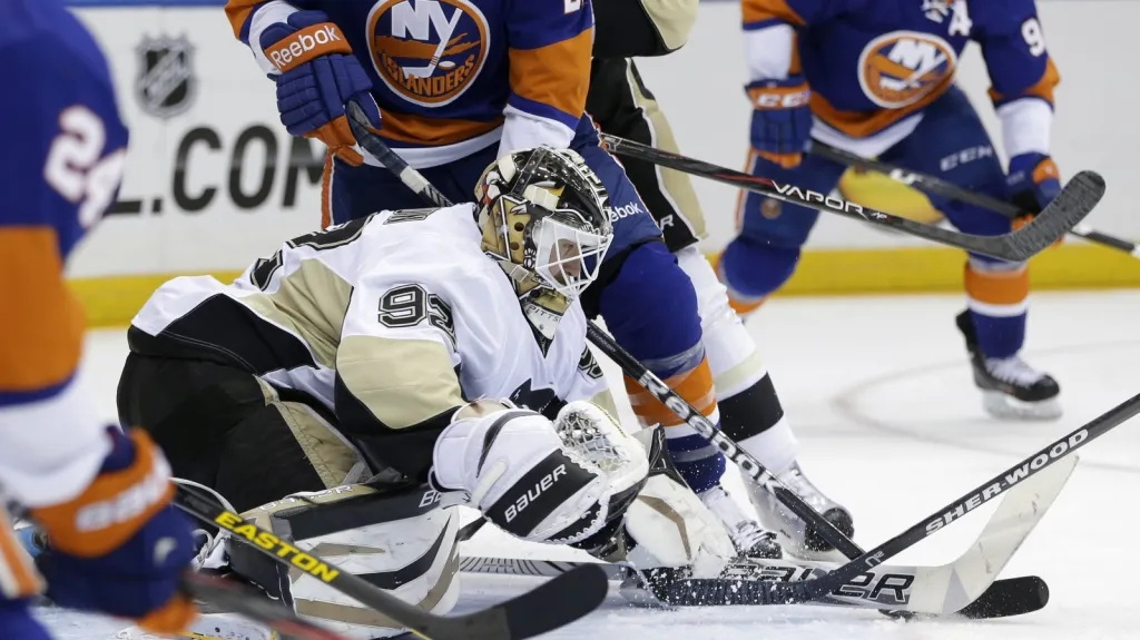 Tomáš Vokoun zasahuje v zápase proti NY Islanders